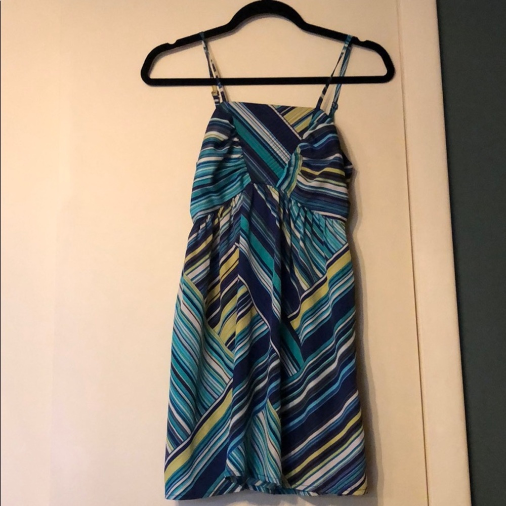 Blue stripe dress